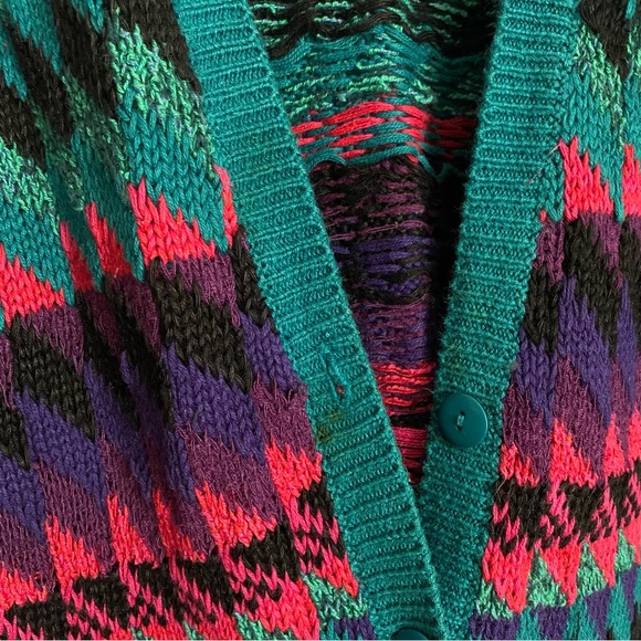 Vintage Cardigan Segrets Sun Prints Size M - Picture 5 of 6